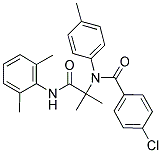 4-CHLORO-N-[2-(2,6-DIMETHYLANILINO)-1,1-DIMETHYL-2-OXOETHYL]-N-(4-METHYLPHENYL)BENZAMIDE Struktur