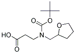 N-BOC-3-[(TETRAHYDRO-FURAN-2-YLMETHYL)-AMINO]-PROPIONIC ACID Struktur