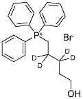 (5-HYDROXYPENTYL-2,2,3,3-D4)TRIPHENYLPHOSPHONIUM BROMIDE Struktur