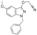 2-(1-BENZYL-5-METHOXY-1H-INDAZOL-3-YLOXY)ACETONITRILE Struktur