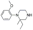 2-ETHYL-1-(2-METHOXYPHENYL)-2-METHYLPIPERAZINE Struktur