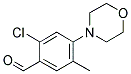 2-CHLORO-5-METHYL-4-MORPHOLIN-4-YL-BENZALDEHYDE Struktur