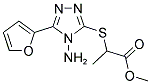 METHYL 2-([4-AMINO-5-(2-FURYL)-4H-1,2,4-TRIAZOL-3-YL]SULFANYL)PROPANOATE Struktur