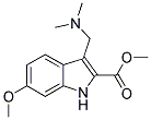 3-DIMETHYLAMINOMETHYL-6-METHOXY-1H-INDOLE-2-CARBOXYLIC ACID METHYL ESTER Struktur