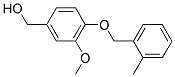 (3-METHOXY-4-((2-METHYLBENZYL)OXY)PHENYL)METHANOL Struktur