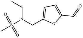 N-ETHYL-N-(5-FORMYL-FURAN-2-YLMETHYL)-METHANESULFONAMIDE Struktur