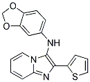 N-1,3-BENZODIOXOL-5-YL-2-THIEN-2-YLIMIDAZO[1,2-A]PYRIDIN-3-AMINE Struktur