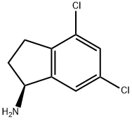 (S)-4,6-DICHLORO-INDAN-1-YLAMINE Struktur