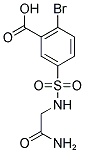 5-[[(2-AMINO-2-OXOETHYL)AMINO]SULFONYL]-2-BROMOBENZOIC ACID Struktur