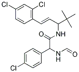 N-[(E)-1-(TERT-BUTYL)-3-(2,4-DICHLOROPHENYL)-2-PROPENYL]-2-(4-CHLOROPHENYL)-2-(FORMYLAMINO)ACETAMIDE Struktur