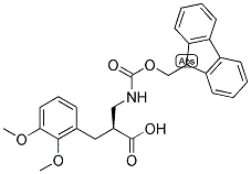 (S)-3-(2,3-DIMETHOXY-PHENYL)-2-[(9H-FLUOREN-9-YLMETHOXYCARBONYLAMINO)-METHYL]-PROPIONIC ACID Struktur