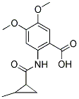 4,5-DIMETHOXY-2-[[(2-METHYLCYCLOPROPYL)CARBONYL]AMINO]BENZOIC ACID Struktur