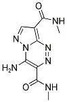 4-AMINO-N,N'-DIMETHYLPYRAZOLO[5,1-C][1,2,4]TRIAZINE-3,8-DICARBOXAMIDE Struktur