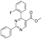 METHYL-2-PHENYL-4-(2-FLUOROPHENYL)-5-PYRIMIDINE CARBOXYLATE Struktur