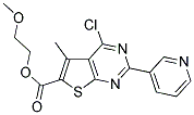 2-METHOXYETHYL 4-CHLORO-5-METHYL-2-PYRIDIN-3-YLTHIENO[2,3-D]PYRIMIDINE-6-CARBOXYLATE Struktur