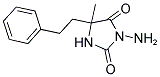 3-AMINO-5-METHYL-5-(2-PHENYLETHYL)IMIDAZOLIDINE-2,4-DIONE Struktur