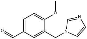 3-IMIDAZOL-1-YLMETHYL-4-METHOXY-BENZALDEHYDE Struktur