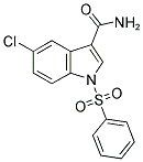 5-CHLORO-1-(PHENYLSULFONYL)-1H-INDOLE-3-CARBOXAMIDE Struktur