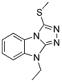 9-ETHYL-3-(METHYLTHIO)-9H-[1,2,4]TRIAZOLO[4,3-A]BENZIMIDAZOLE Struktur