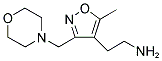 (2-[5-METHYL-3-(MORPHOLIN-4-YLMETHYL)ISOXAZOL-4-YL]ETHYL)AMINE Struktur