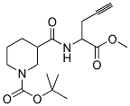 3-(1-METHOXYCARBONYL-BUT-3-YNYLCARBAMOYL)-PIPERIDINE-1-CARBOXYLIC ACID TERT-BUTYL ESTER Struktur