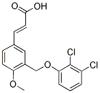 (2E)-3-(3-[(2,3-DICHLOROPHENOXY)METHYL]-4-METHOXYPHENYL)-2-PROPENOIC ACID Struktur