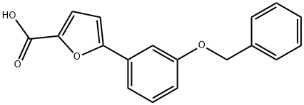 5-(3-BENZYLOXY-PHENYL)-FURAN-2-CARBOXYLIC ACID Struktur