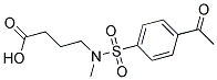 4-[[(4-ACETYLPHENYL)SULFONYL](METHYL)AMINO]BUTANOIC ACID Struktur