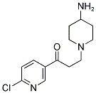 3-(4-AMINO-PIPERIDIN-1-YL)-1-(6-CHLORO-PYRIDIN-3-YL)-PROPAN-1-ONE Struktur