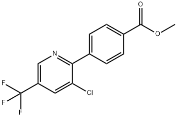 METHYL 4-[3-CHLORO-5-(TRIFLUOROMETHYL)-2-PYRIDINYL]BENZENECARBOXYLATE Struktur