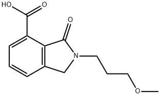 2-(3-METHOXY-PROPYL)-3-OXO-2,3-DIHYDRO-1H-ISOINDOLE-4-CARBOXYLIC ACID Struktur