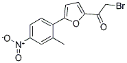 2-BROMO-1-[5-(2-METHYL-4-NITRO-PHENYL)-FURAN-2-YL]-ETHANONE Struktur