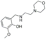 2-METHOXY-6-(((2-MORPHOLIN-4-YLETHYL)AMINO)METHYL)PHENOL Struktur