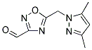 5-[(3,5-DIMETHYL-1H-PYRAZOL-1-YL)METHYL]-1,2,4-OXADIAZOLE-3-CARBALDEHYDE Struktur