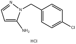 1-(4-CHLOROBENZYL)-1H-PYRAZOL-5-AMINE HYDROCHLORIDE Struktur