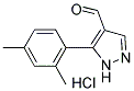 5-(2,4-DIMETHYLPHENYL)-1H-PYRAZOLE-4-CARBALDEHYDE HYDROCHLORIDE Struktur