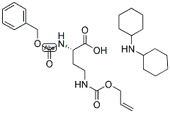 N-ALPHA-BENZYLOXYCARBONYL-N-GAMMA-(ALLYLOXYCARBONYL)-2,4-DIAMINOBUTYRIC ACID DICYCLOHEXYLAMINE Struktur