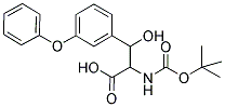 2-TERT-BUTOXYCARBONYLAMINO-3-HYDROXY-3-(3-PHENOXY-PHENYL)-PROPIONIC ACID Struktur