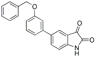 5-[3-(BENZYLOXY)PHENYL]-1H-INDOLE-2,3-DIONE Struktur