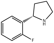 (S)-2-(2-FLUOROPHENYL)PYRROLIDINE Struktur