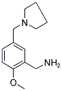 [2-METHOXY-5-(PYRROLIDIN-1-YLMETHYL)BENZYL]AMINE Struktur