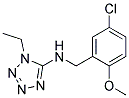 N-(5-CHLORO-2-METHOXYBENZYL)-1-ETHYL-1H-TETRAZOL-5-AMINE Struktur