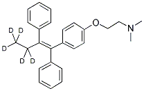 TAMOXIFEN-ETHYL-D5 Struktur