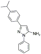 3-(4-ISOPROPYLPHENYL)-1-PHENYL-1H-PYRAZOL-5-AMINE Struktur