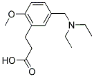 3-(5-[(DIETHYLAMINO)METHYL]-2-METHOXYPHENYL)PROPANOIC ACID Struktur