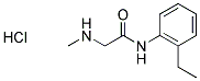 N-(2-ETHYLPHENYL)-2-(METHYLAMINO)ACETAMIDE HYDROCHLORIDE Struktur