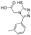 [3-MERCAPTO-5-(3-METHYLPHENYL)-4H-1,2,4-TRIAZOL-4-YL]ACETIC ACID Struktur