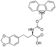 (R)-4-BENZO[1,3]DIOXOL-5-YL-2-(9H-FLUOREN-9-YLMETHOXYCARBONYLAMINO)-BUTYRIC ACID Struktur