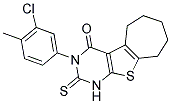 3-(3-CHLORO-4-METHYLPHENYL)-2-THIOXO-1,2,3,5,6,7,8,9-OCTAHYDRO-4H-CYCLOHEPTA[4,5]THIENO[2,3-D]PYRIMIDIN-4-ONE Struktur