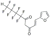 (1E)-6,6,7,7,8,8,9,9-OCTAFLUORO-1-(2-FURYL)NON-1-ENE-3,5-DIONE Struktur